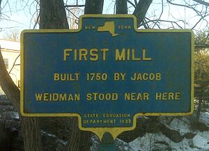 Berne, NY First Mill Marker