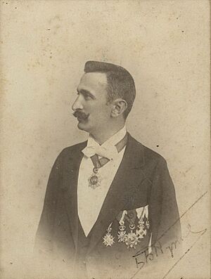 Nušić in a 1900 photo taken by his godfather and photographer Milan Jovanović.