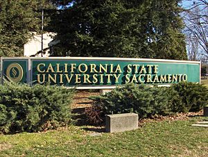 California State University Sacramento main entrance