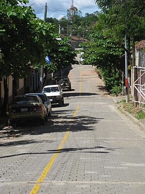 Street in Cinco Pinos