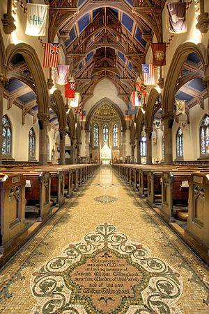 Center aisle of Nave, St. Peter's, Albany