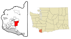 Location of Hockinson, Washington