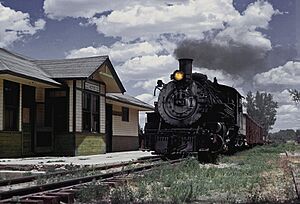 D&RGW 483 at Aztec NM June 23 1967