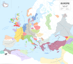 Europe in 900 AD