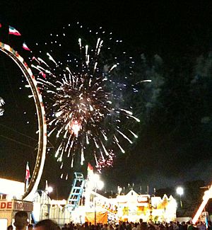 Fireworks over North Carolina State Fair 2009