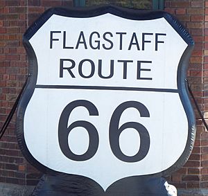 Flagstaff Route 66 sign