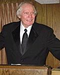 Fred Phelps on his pulpit