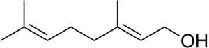 Geraniol structure