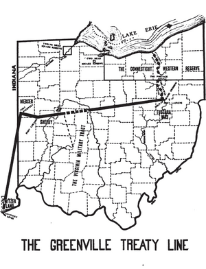 Greenville Treaty Line Map