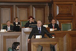 Guntis Ulmanis ārpolitikas debatēs Saeimā (5393204432)