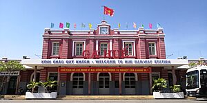 Hue railway station of Vietnam railway (May 30, 2018)