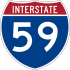 Interstate 59 marker