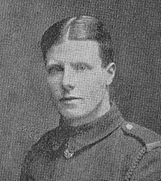 Jack Cartmell, footballer, in army uniform during the First World War