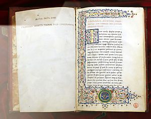 Leonardo bruni, traduzione della poetica di aristotele, firenze 1471 (bml, pluteo 79.24) 01