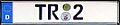 License plate of city council of Trier