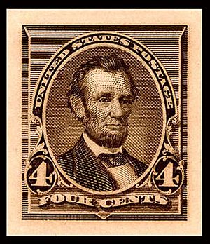 Lincoln Plate proof 1890-4c
