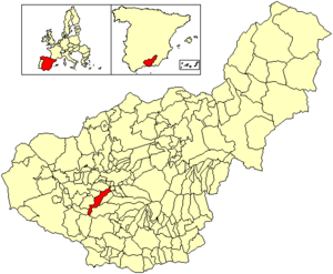 Location of Alhendín