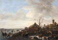 Måleri, landskapsbild, vinterlandskap. Jan Steen - Skoklosters slott - 88965