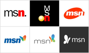 MSN logos historic