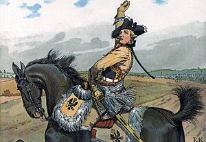 Major General von Seydlitz pipe Prussian cavalry Battle of Rossbach Richard Knötel