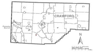 Location of Geneva in Crawford County