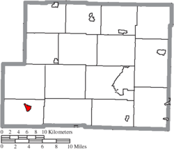 Location of Freeport in Harrison County