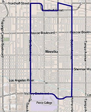 Winnetka as mapped by the Los Angeles Times