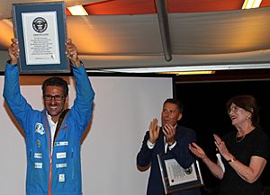 Maxime Chaya receives Guiness World Record