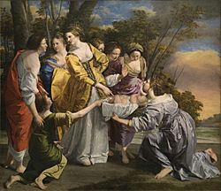 Moisés salvado de las aguas (Orazio Gentileschi)