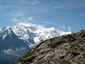 Mont Blanc and Dome du Gouter