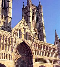 Norman West Front of Lincoln Cathedral