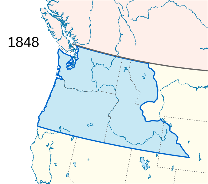 Oregon Territory 1848