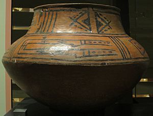 Otowi Pueblo, San Lazaro glazed polychrome jar, c. 1490-1550 CE, Heard Museum