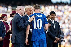 P20250713DT-1065 President Donald Trump and First Lady Melania Trump attend the FIFA Club World Cup Final soccer match