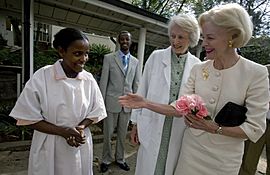 Quentin Bryce during the Africa Tour