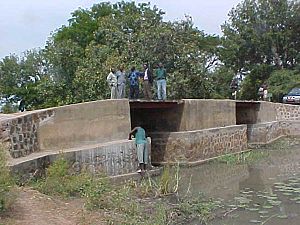 Rebuilt bridge on Bragoto River