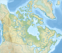 Location of Lake Mattamuskeet in North Dakota, USA and Manitoba, Canada.