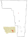 Rosebud County Montana Incorporated and Unincorporated areas Forsyth Highlighted