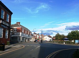 Roundabout in Mexborough Town Centre (geograph 5092983).jpg