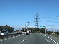 SLEX Calamba with NGCP transmission line (Laguna; 12-30-2021)