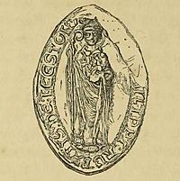 Seal of Abbot Philip of Leiston (fl. 1216)