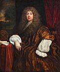 Sir Robert Southwell in a painting by Kneller hanging at Kings Weston House.jpg