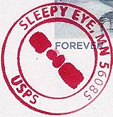 Sleepy Eye MN Postmark