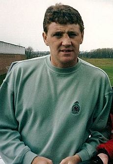 Steve Bruce at the cliff -march 92
