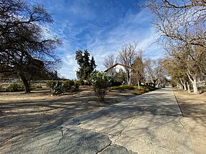 Stretch of old mission road El Camino Real