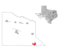 Location of Edom, Texas