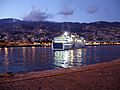 Večerní Funchal z přístavního mola