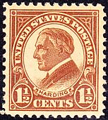 Warren G Hardiing 1925 Issue-1+half-cent