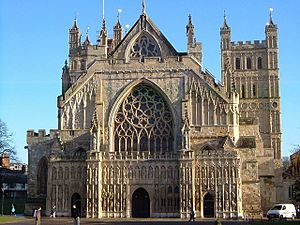 West front, Exeter Cathedral - geograph.org.uk - 1091007