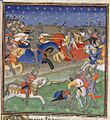 15th century depiction of Battle of Teba 1330